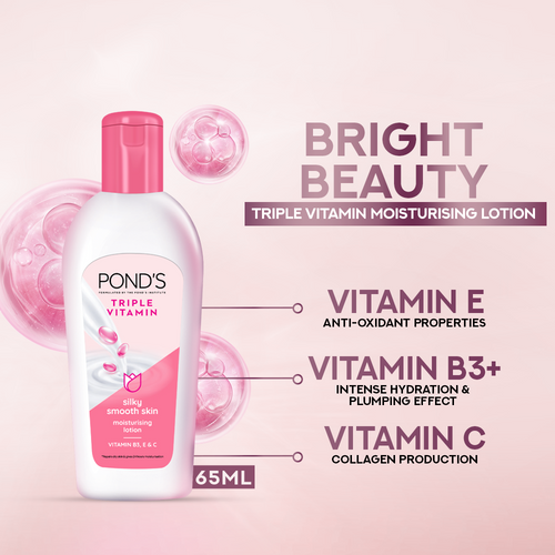 Pond's Triple Vitamin Moisturizing Lotion - 65ml