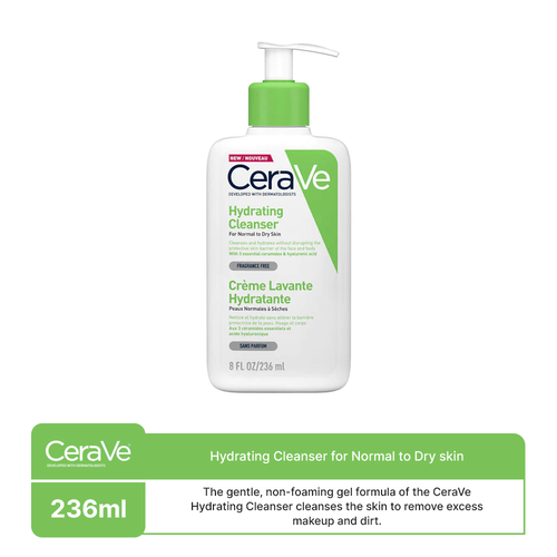 Cerave- Hydrating Cleanser For Normal To Dry Skin, 236ml