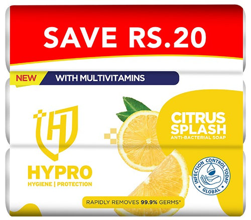 Hypro Soap Energetic Yellow Bp (3x24x120g)save Rs.20/-