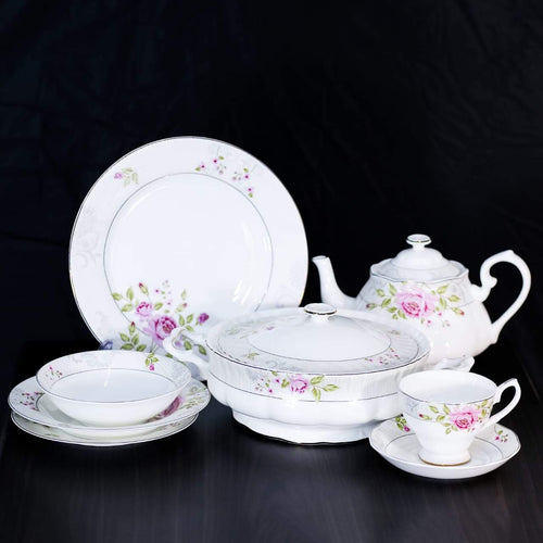 DINNER SET BONE CHINA 85PC AAYS04