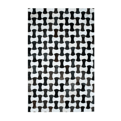 Cow Skin Patchwork Rug 4X6 ft