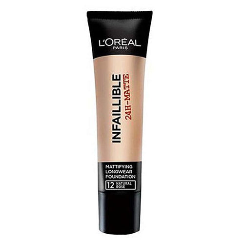 Loreal Paris- Infallible 24h Matte Foundation, 12 Natural Rose