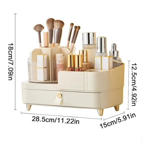 Home.co - Luxury Cosmetic With Make-up Brushes Organizer