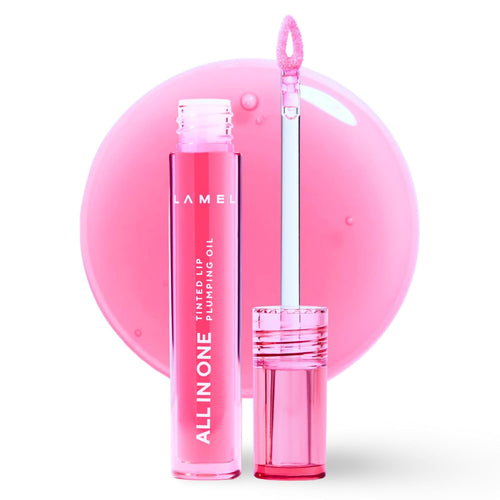 Lamel - All In One Lip Tinted Plumping Oil 402 Pink Sparkle