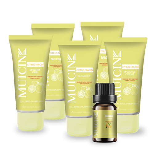 Muicin - Citron Niacin Glow & Blow Facial Kit - 6 Steps