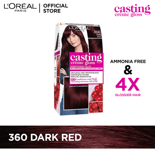 Loreal Paris- Casting Creme Gloss - 360 Dark Red Hair Color