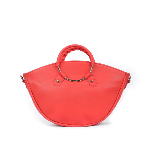 Vybe - Round Shoulder Bag -red