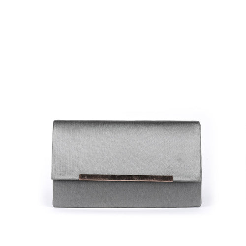 Vybe - Envelope Clutch Bag - Silver Blue