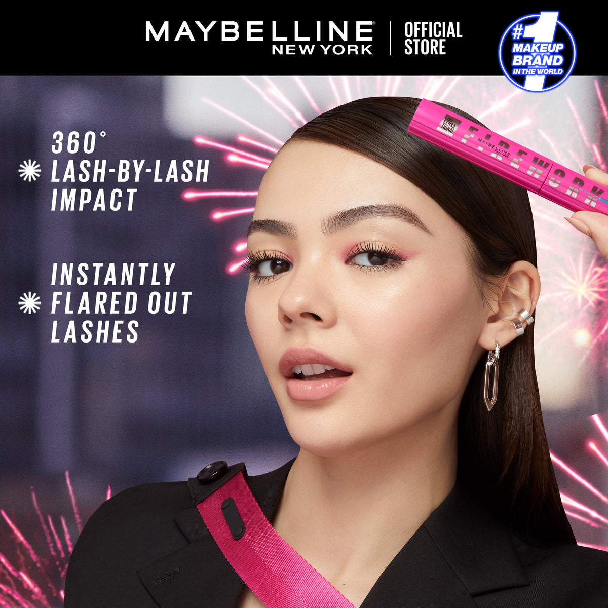 MAYBELLINE LS FIREWORK MASCARA VERY BLACK AS X