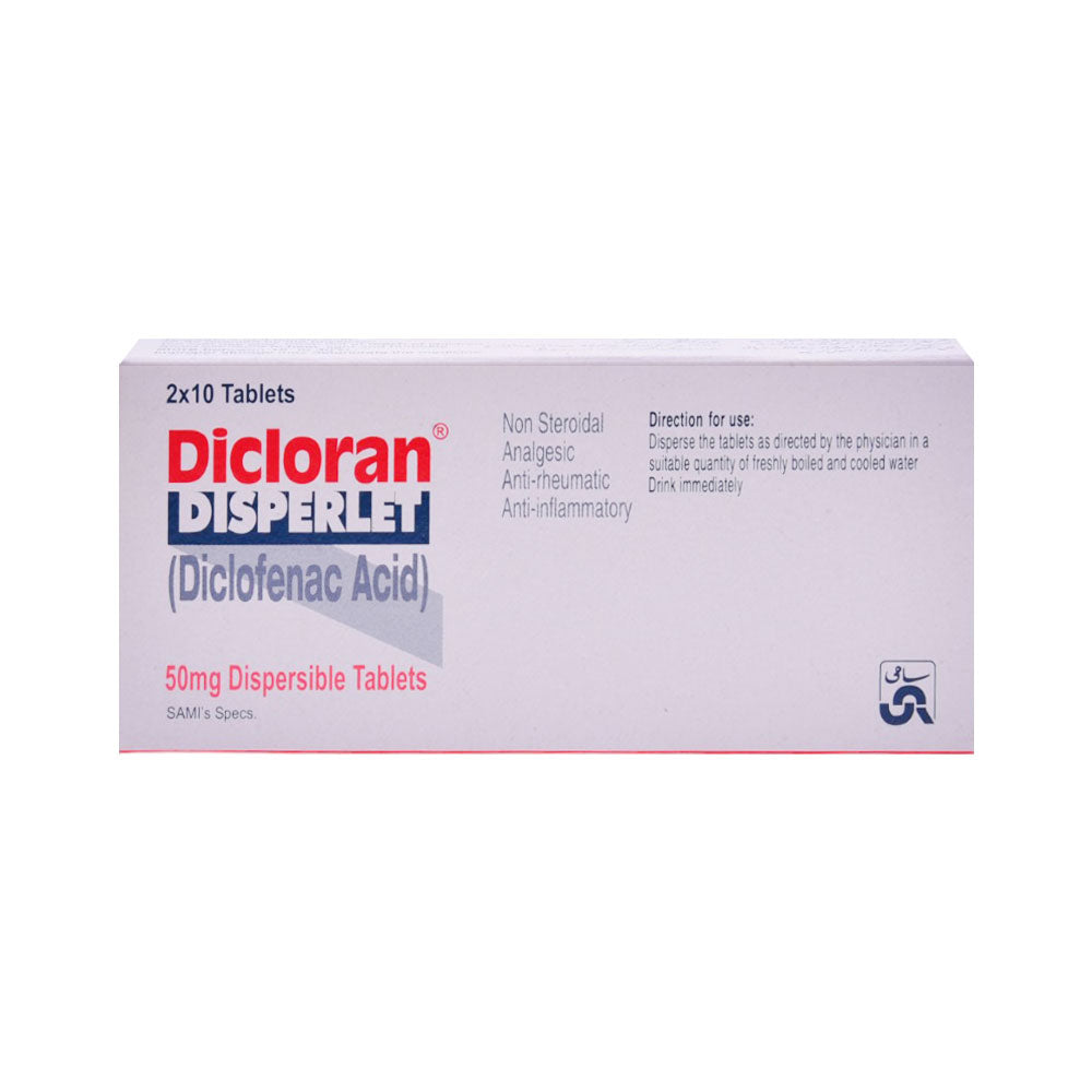 DICLORAN DISPERLET 50MG TAB