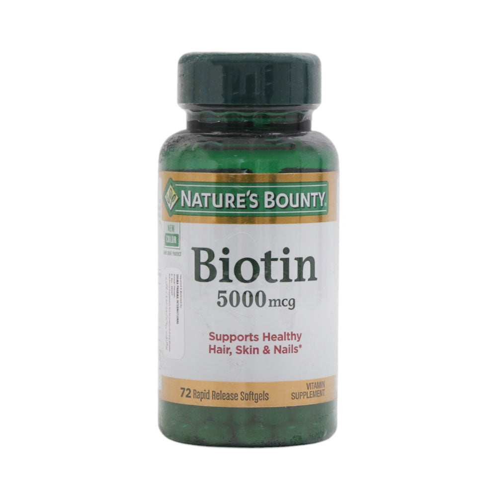 N B BIOTIN 5000MCG 72S
