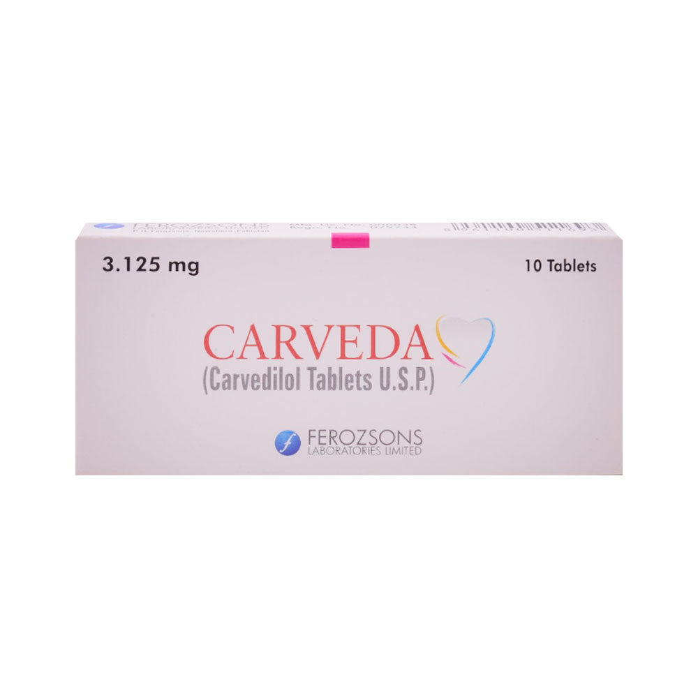 CARVEDA 3.125MG TAB