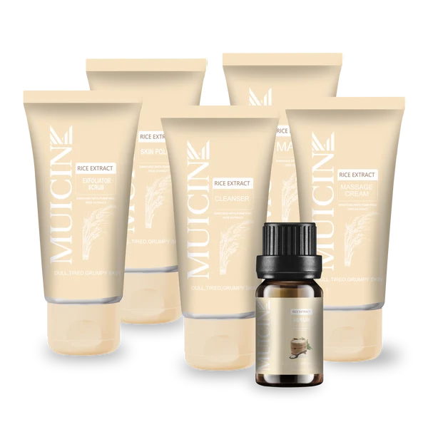 MUICIN - Rice Extract Bright & Light Facial Kit - 6 Steps