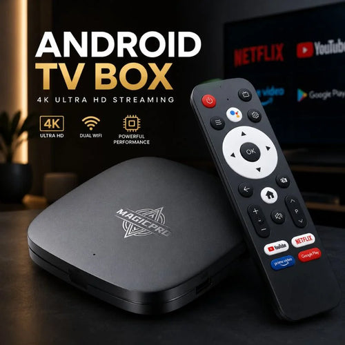 MagicPro MG50 Android TV Box - 4K Ultra HD Streaming Device GIMMI