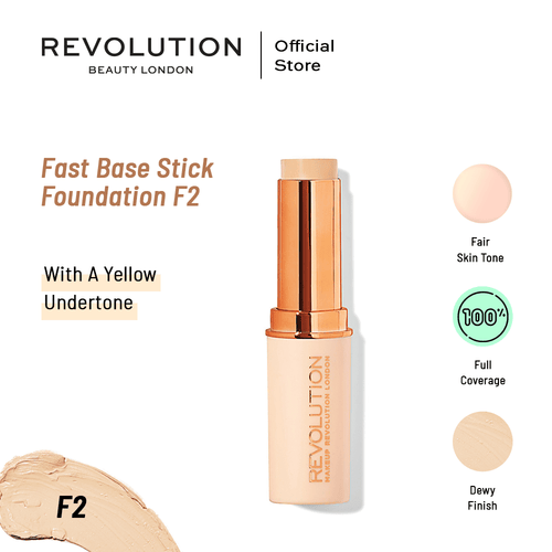 Makeup Revolution- Fast Base Stick Foundation - F2
