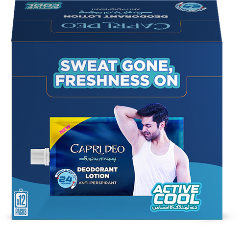 Deo Lotion Box Pack (11grm X12pcs) Active Cool Male