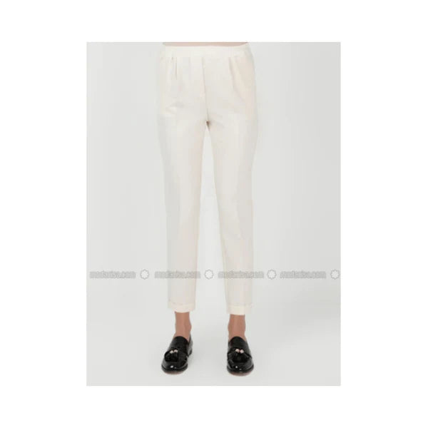 Modanisa Rabia Karancı Cream Pants