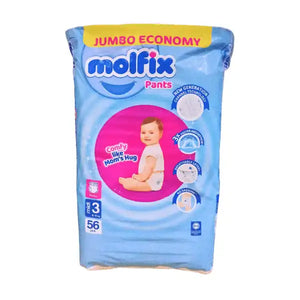 Molfix Baby Pants Jumbo Pack Midi size 3 56Pcs
