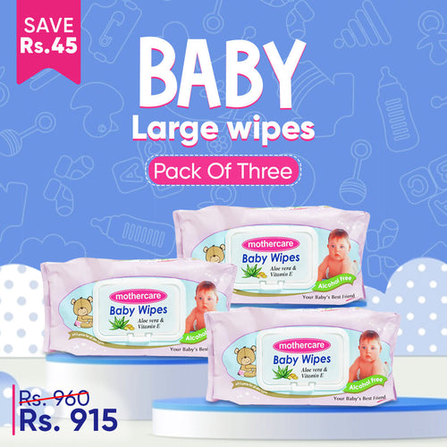 Mothercare Baby Wipes Purple 70pcs (pack Of 3)