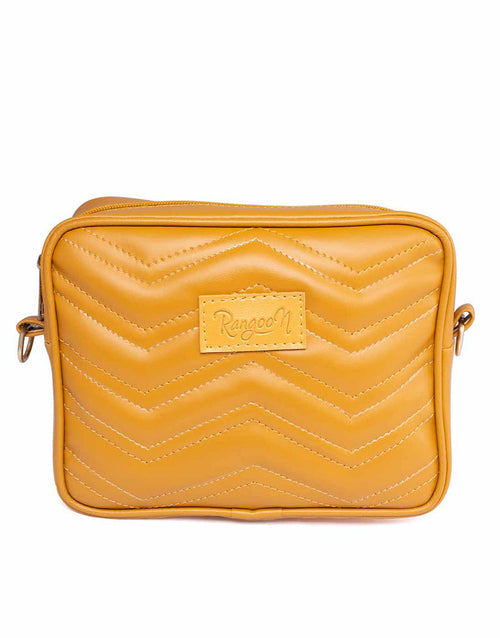 Rangoon - Mustard Quilted Crossbody Bag