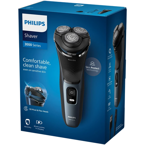 Philips Shaver Series 3000 S3144/00 – Wet & Dry Electric Shaver