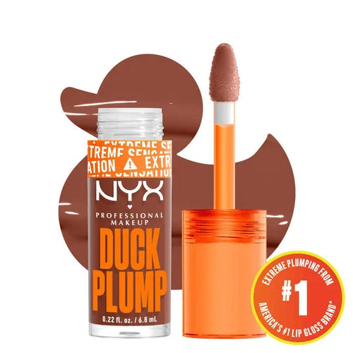Nyx - Duck Plump High Pigment Plumping Lip Gloss - 07 Mocha Me Crazy
