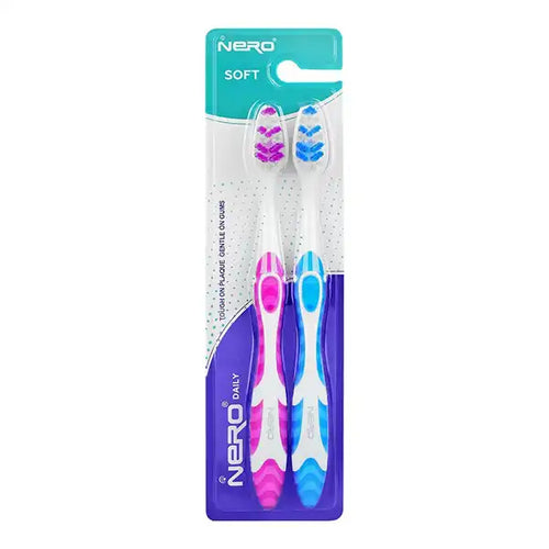 Nero Daily Soft Toothbrush Twin Pack