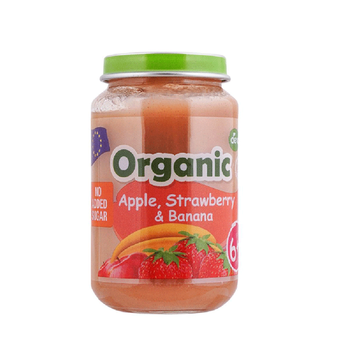 DEVA BABY FOOD APPLE, STRAWBERRY & BANANA 6+ MONTH ORGANIC 19