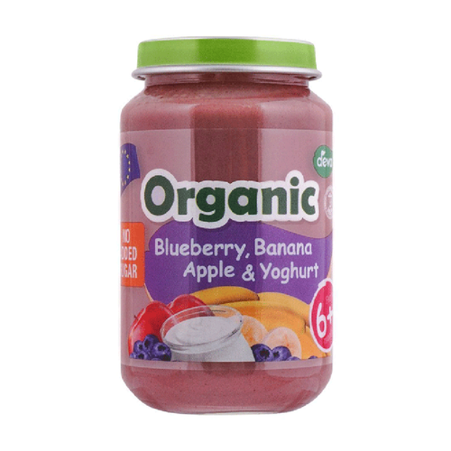 DEVA BABY FOOD BLUEBERRY BANANA APPLE & YOGHURT 6+ MONTH