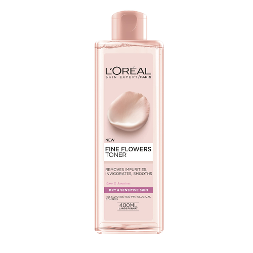 LOREAL FINE FLOWERS CLEAN TONER 400 ML PC