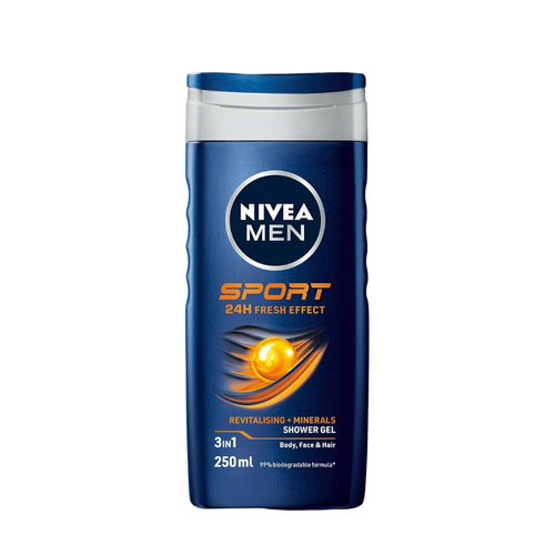 NIVEA MEN SHOWER GEL SPORT 3IN1 250 ML