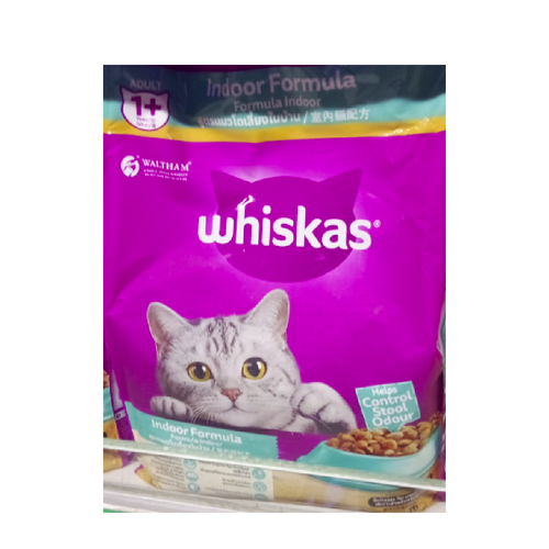WHISKAS CAT FOOD ADULT 1+ YEAR INDOOR 1.1 KG