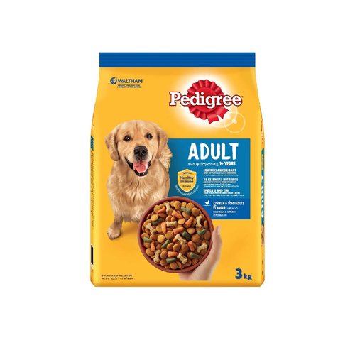 PEDIGREE DOG FOOD ADULT CHICKEN & VEGETABLE 3 KG