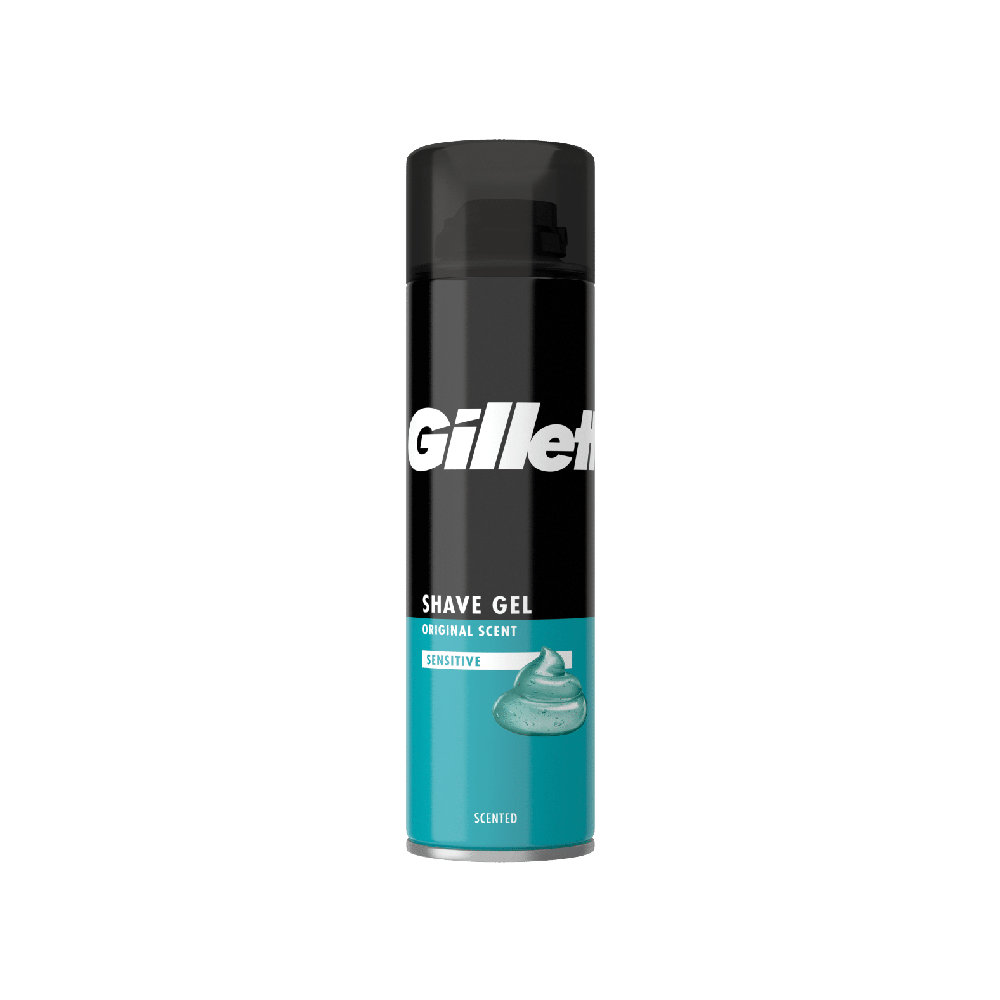 GILLETTE SHAVING GEL ORIGINAL SCENT SENSITIVE BLUE 200 ML