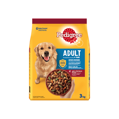 PEDIGREE DOG FOOD ADULT LIVER & VEGETABLE 3 KG