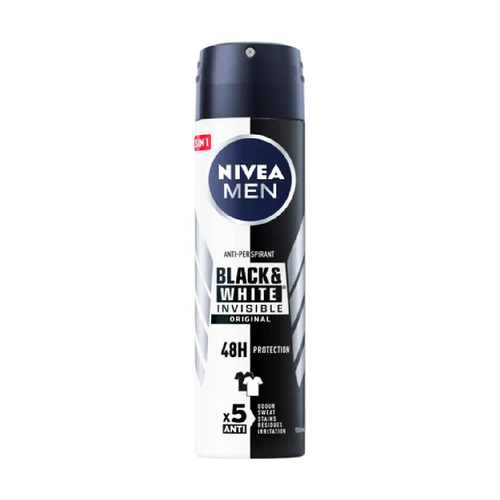 NIVEA MEN SPRAY BLACK & WHITE INVISIBLE ORIGINAL 72H 150 ML