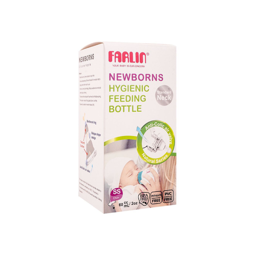 FARLIN BABY FEEDING BOTTLE NEWBORNS 0M+60 ML AB-41020