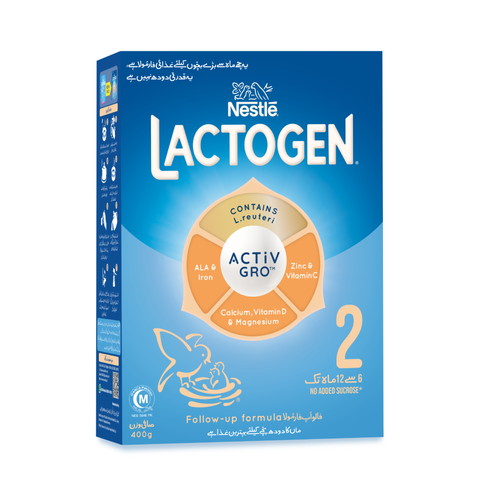 NESTLE LACTOGEN 2 MILK POWDER COMFORTIS PLUS 400 GM