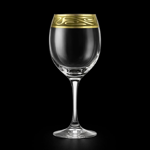 GLASS PSB IMPERIAL HAND CUT GOLD 44272-HGC04 (Pack 6)