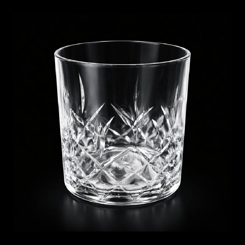 GLASS ACRYLIC DIAMOND CUT AC107 (Pack 6)
