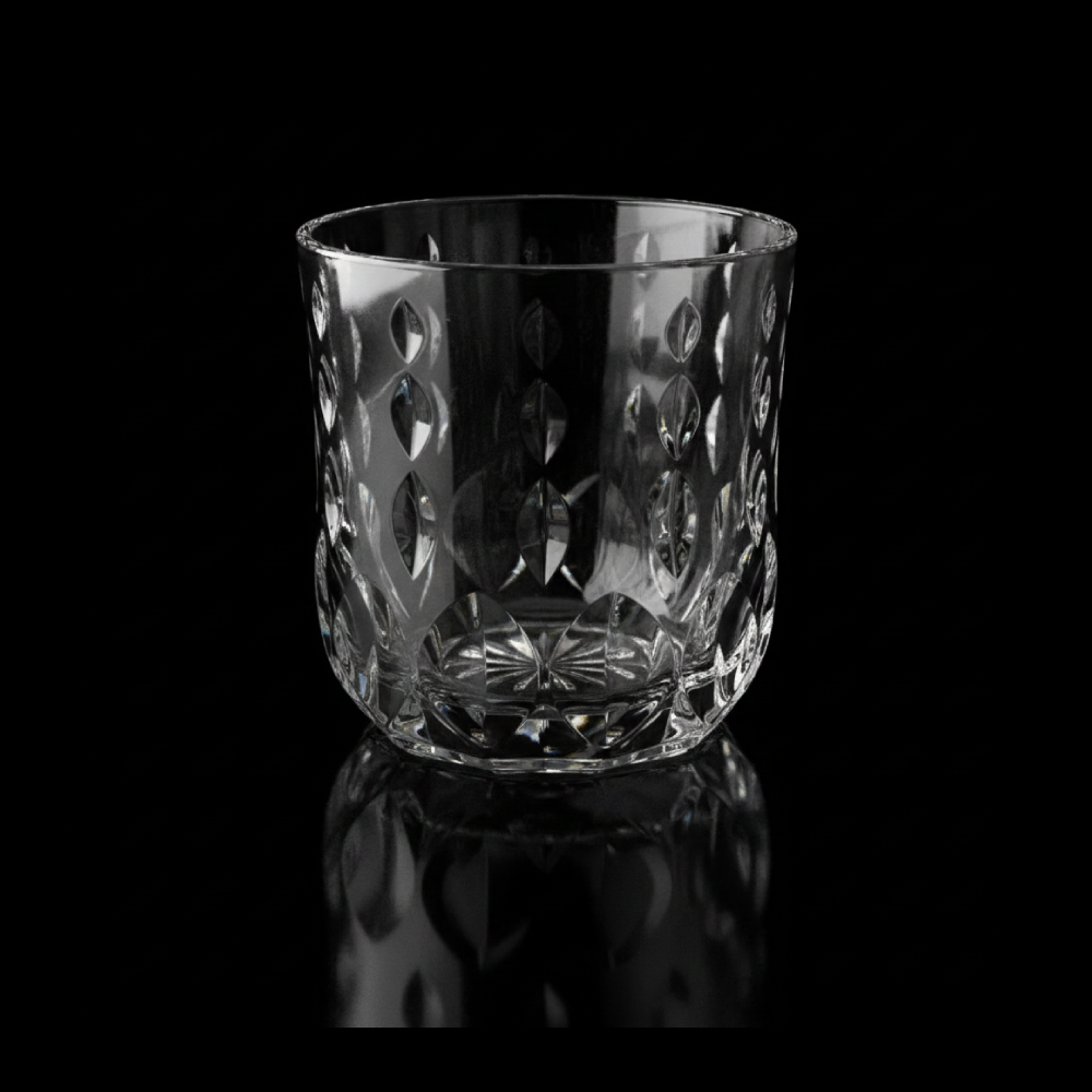 GLASS ACRYLIC WATER DROP CUT AC105 (Pack 6)