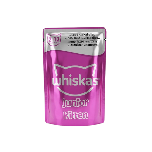 WHISKAS CAT FOOD JUNIOR KITTEN 2-12 MONTH 85 GM