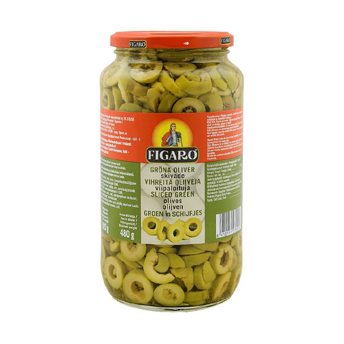 FIGARO OLIVES SLICE GREEN 920 GM