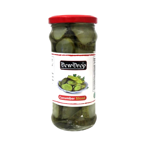 DEW DROP PICKLE CUCUMBER SLICED 370 GM