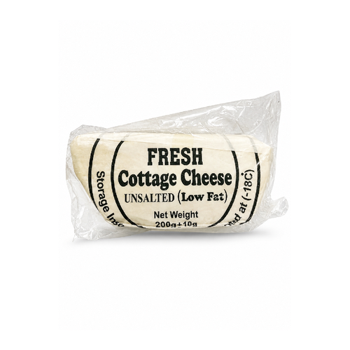HALAL LOW FAT COTTAGE CHEESE UNSALTED 200 GM