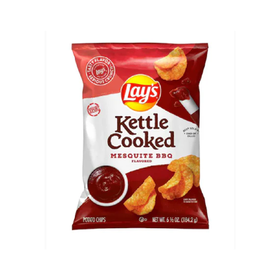 LAYS KETTLE COOKED CHIPS MESQUITE BBQ 184.2 GM