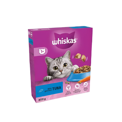 WHISKAS CAT FOOD TUNA 1+MONTH 800 GM