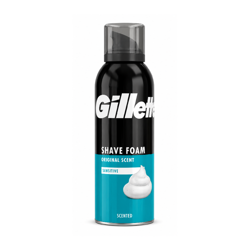 GILLETTE SHAVING FOAM ORIGINAL SCENT SENSITIVE BLUE 200 ML