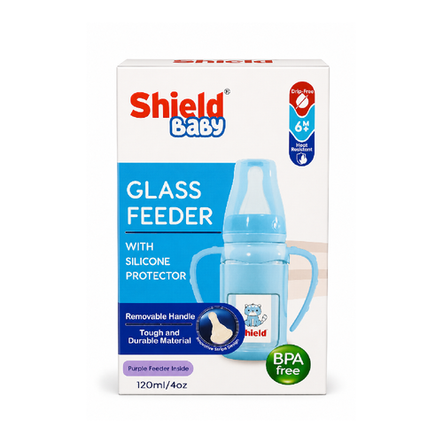 SHIELD BABY GLASS FEEDER 120 ML
