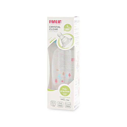 FARLIN BABY FEEDING BOTTLE MOMFIT 3M+240 ML AB-41012-B